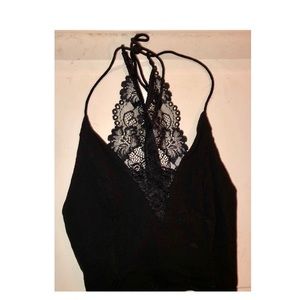 Free People lace halter top